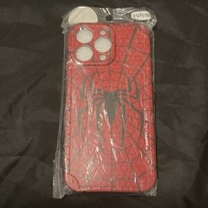 Red Spider Design Phone Case for iPhone 14 Pro Max
